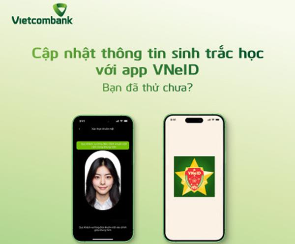 Vietcombank: Đăng ký thông tin sinh trắc học không cần “quét” NFC